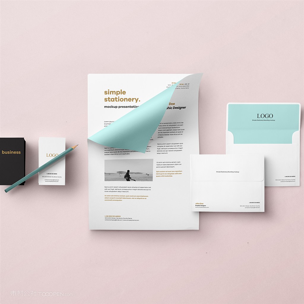 清新简约vi样机