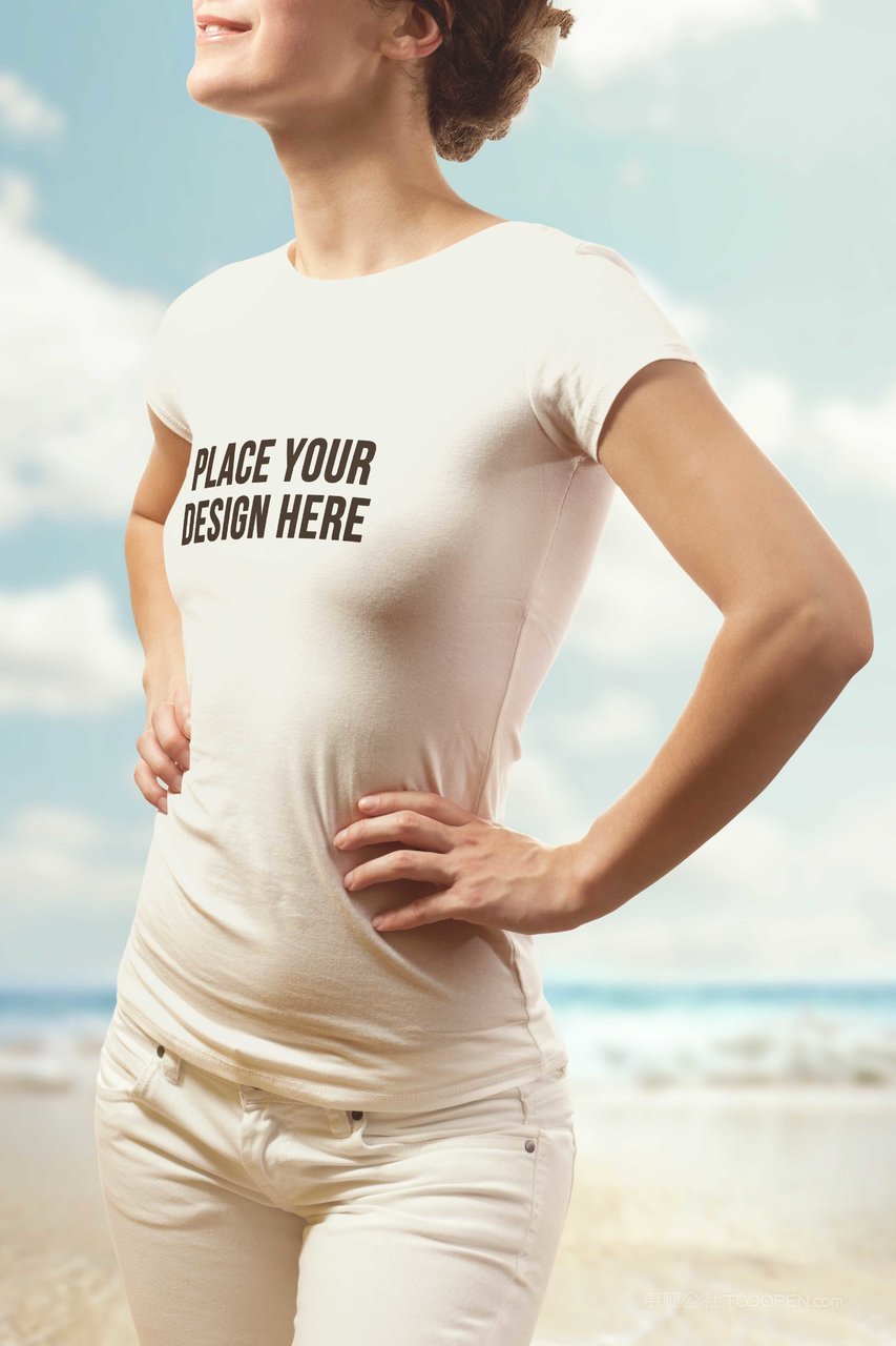 女式t恤样机