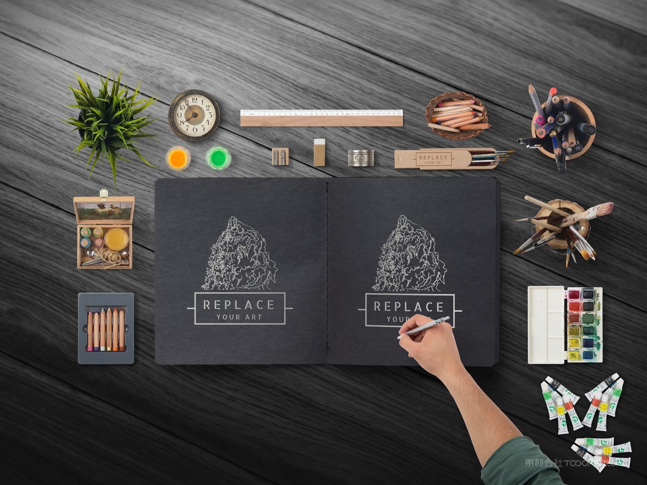 绘画本场景样机