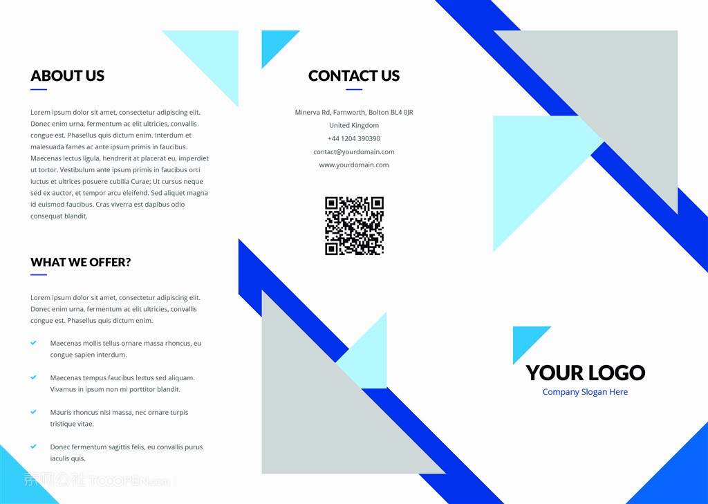 小册子三角形多功能