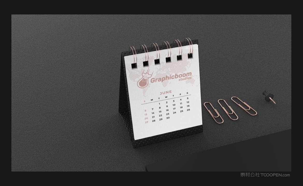 高端暗黑品牌文具套装样机