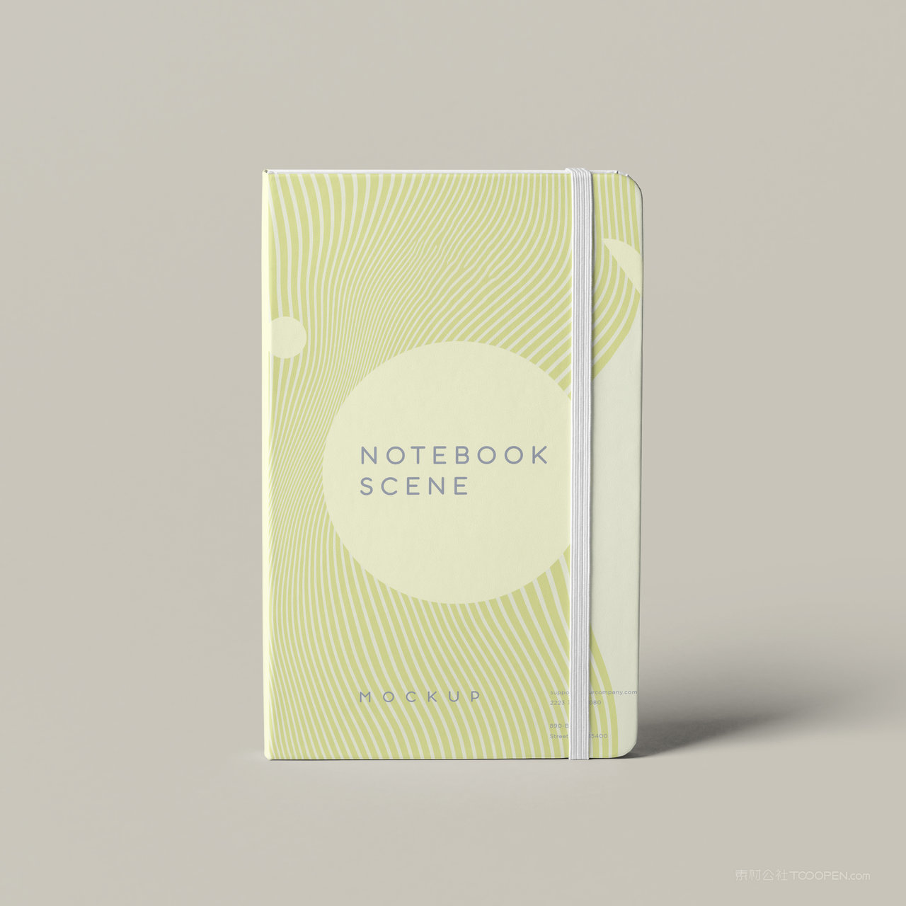 画册本子书籍封面贴图样机