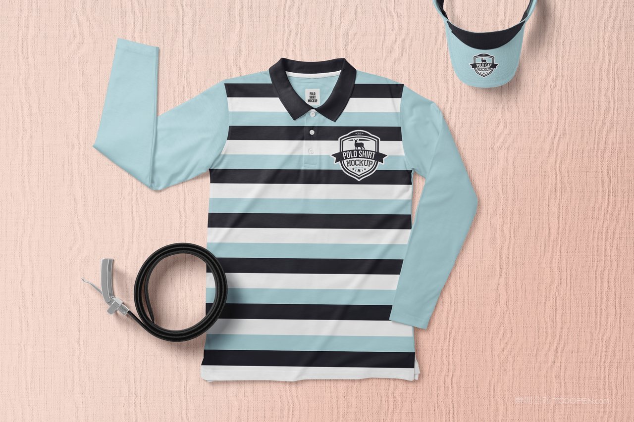 polo衫服装图案样机