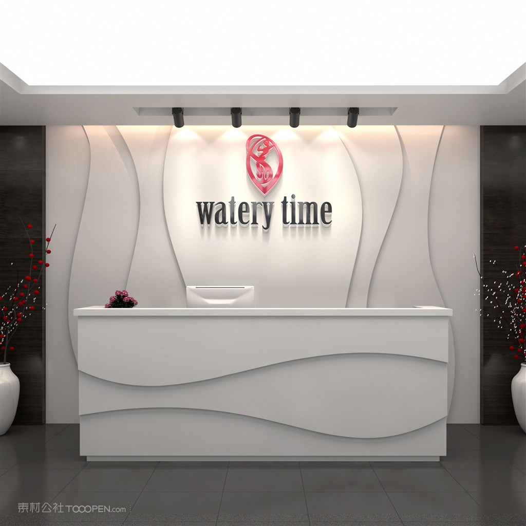 公司形象墙样机