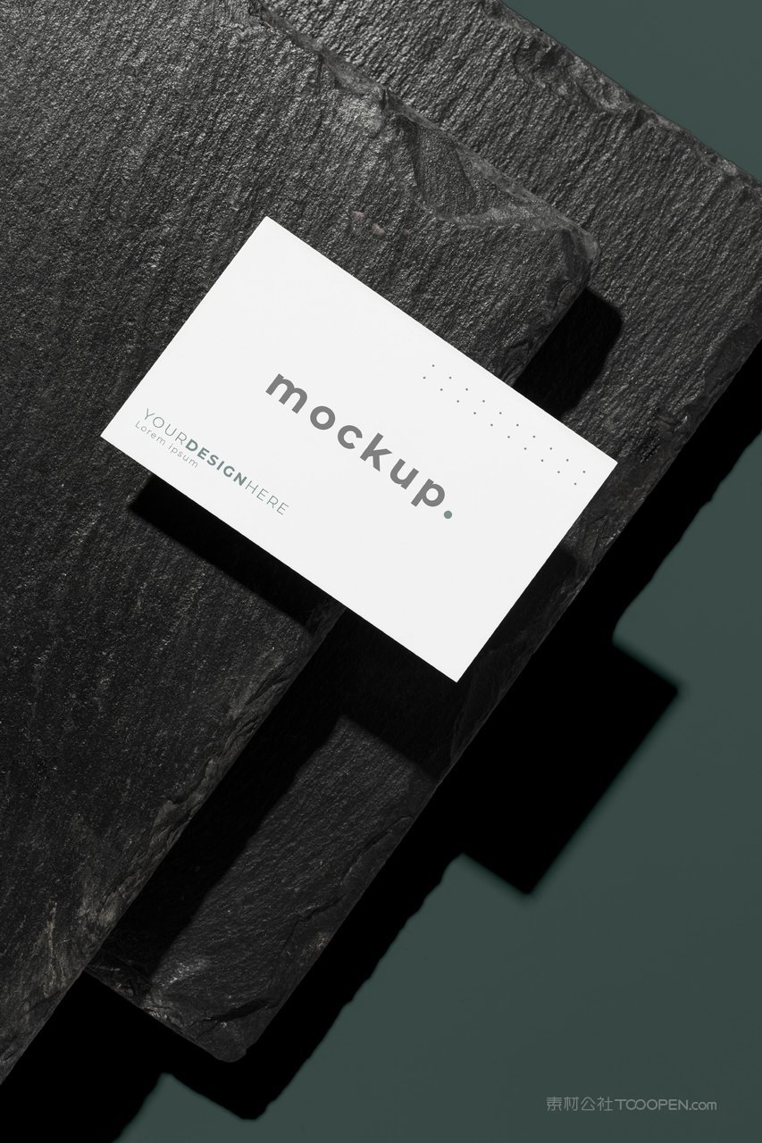 高档文艺纸质名片场景样机