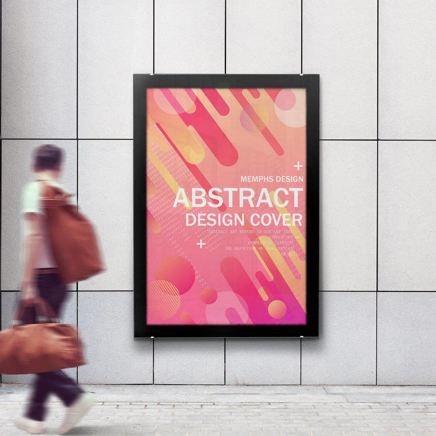 户外灯箱海报场景样机 (55)