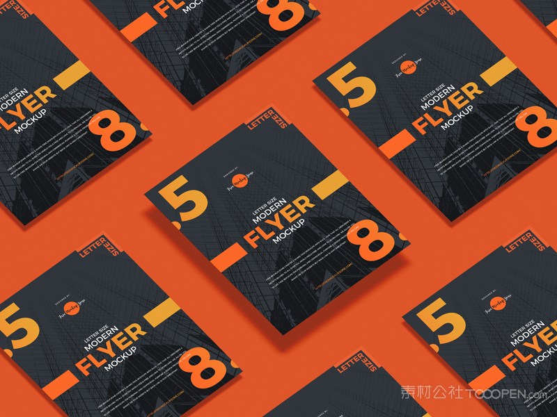 宣传单样机模型