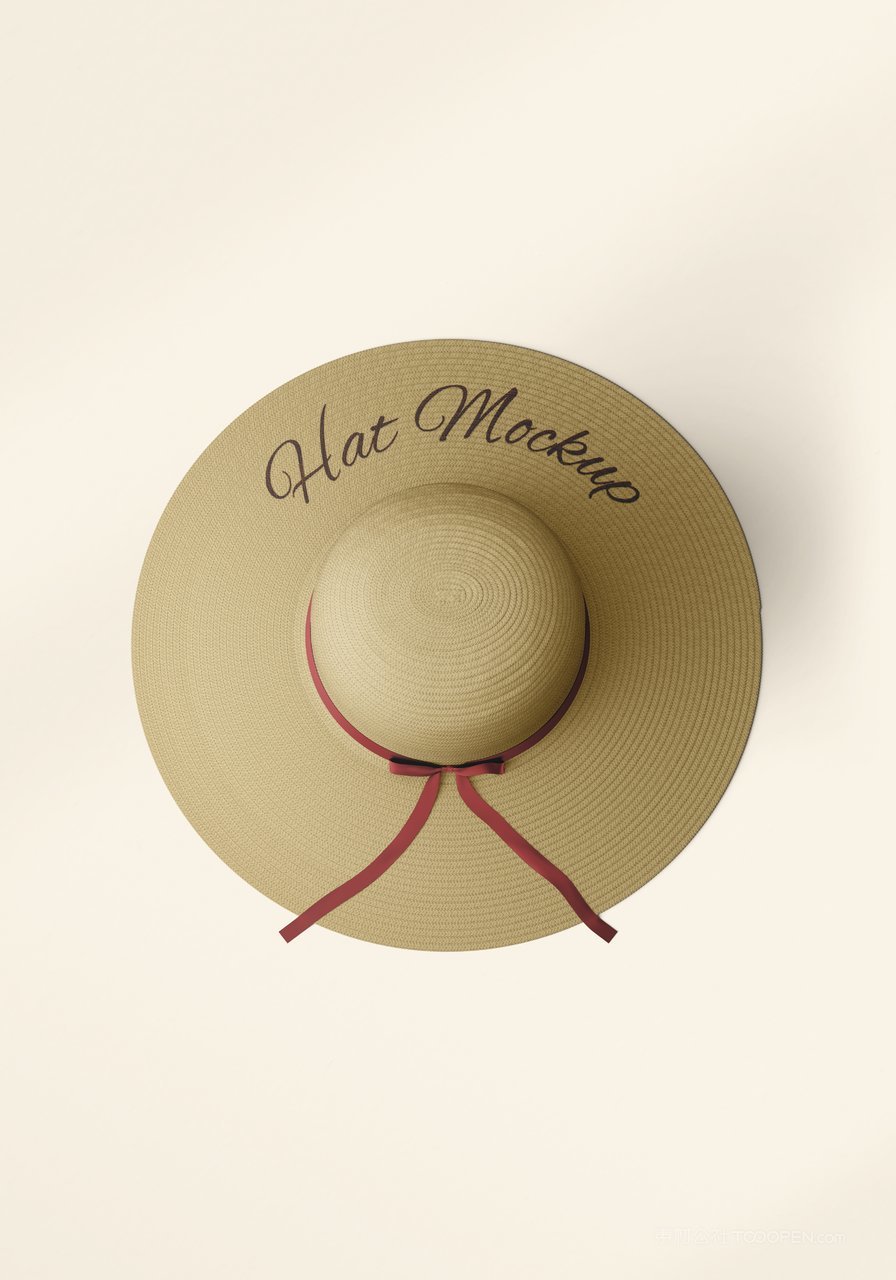 草帽帽子样机