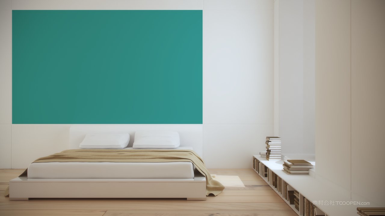 building scene办公室挂画办公环境样机 (10)