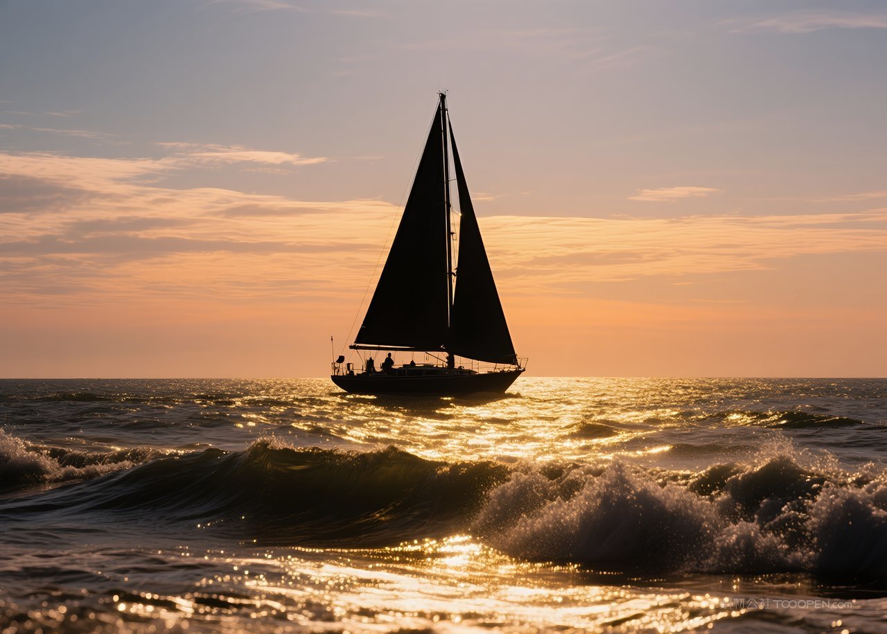 天空自然风景云彩云层唯美日落
