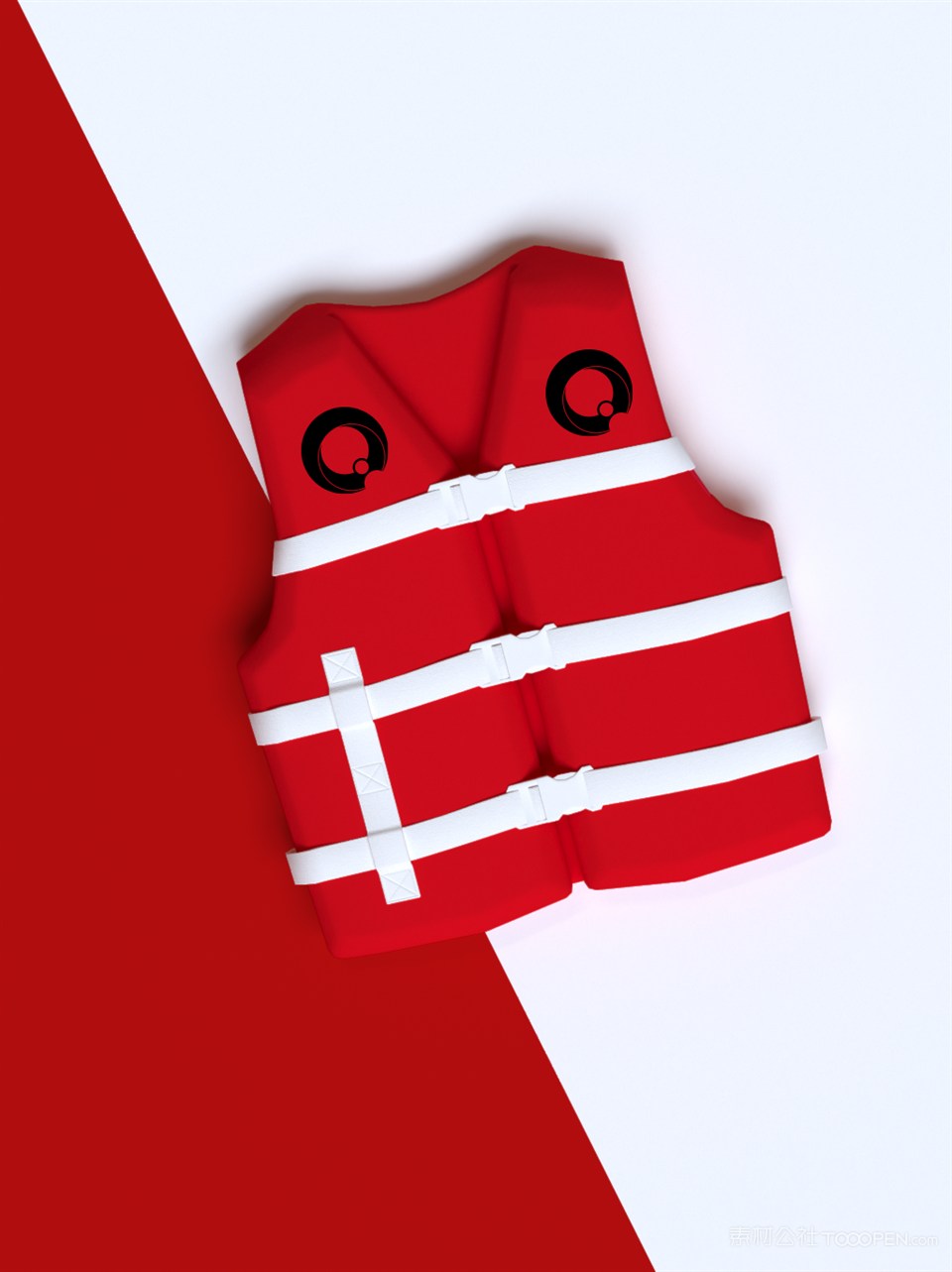 简约救生衣样机