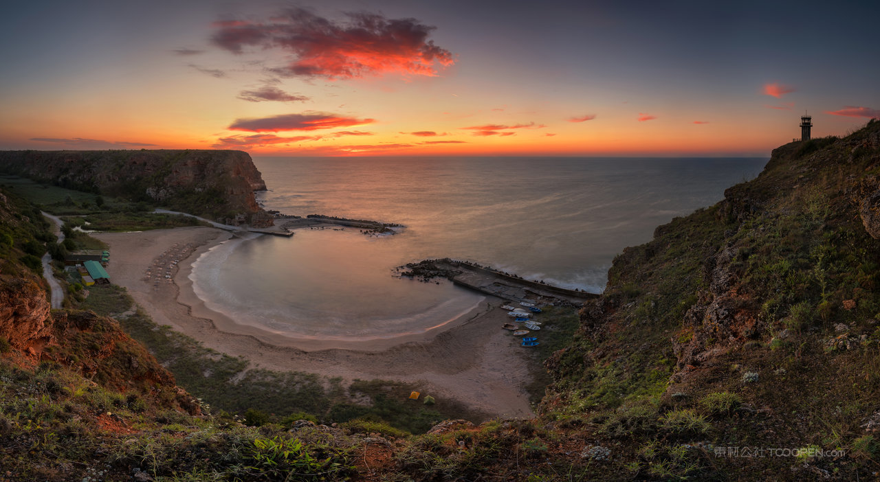 海岸线海平面海湾摄影图片 (69)