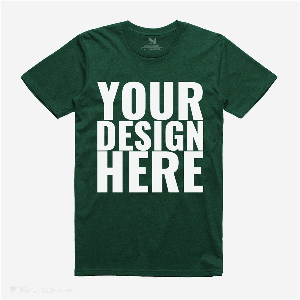 深绿色T血文化衫样机