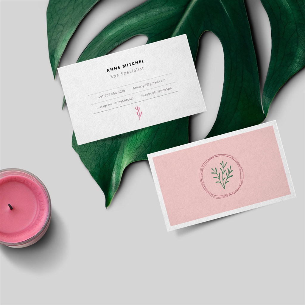 奢侈品珠宝首饰名片样机模板