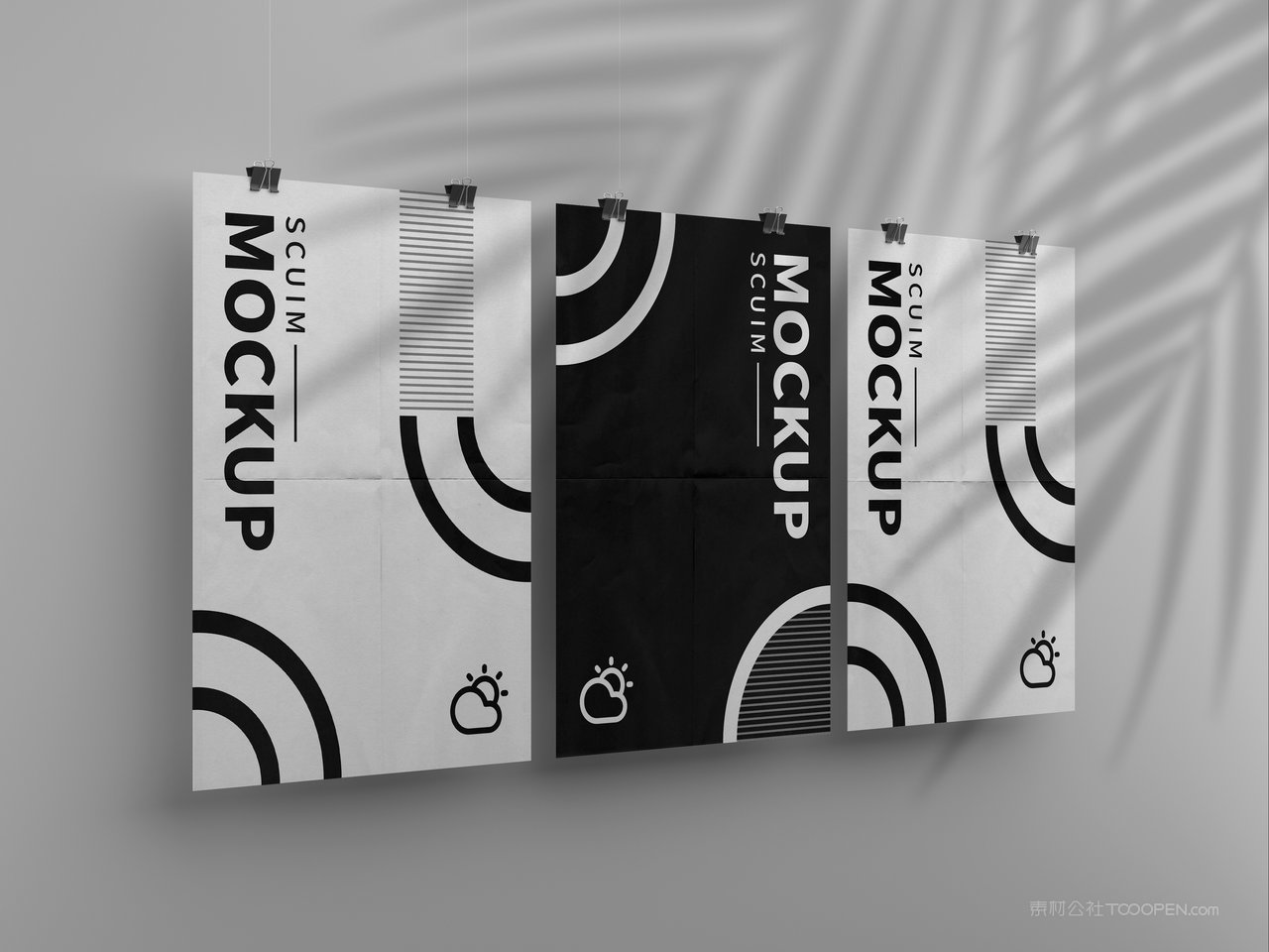 悬挂海报文艺场景样机 (7)