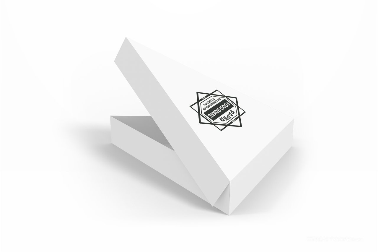 披萨纸质包装盒品牌食品纸质包装贴图样机 (9)