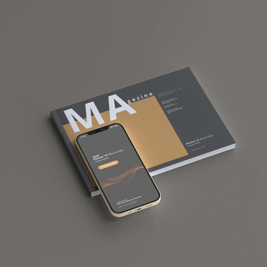杂志上iPhone12样机