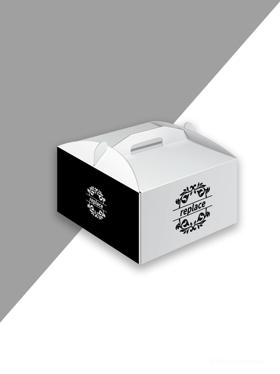 手提式纸箱包装样机