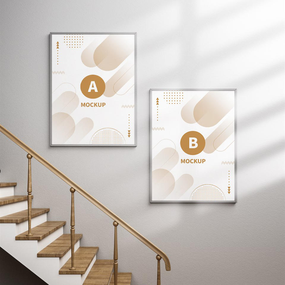 楼梯口海报样机