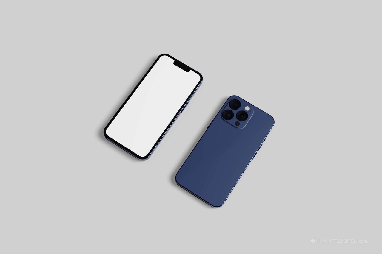 新品手机正反面样机模板