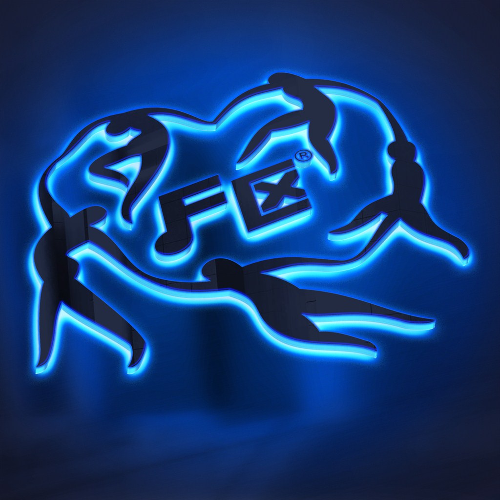 立体发光标志LOGO样机