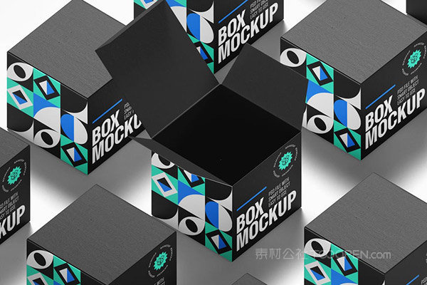 产品包装盒子样机