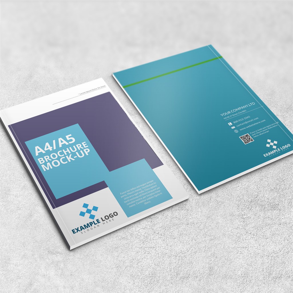 画册封面封底设计样机