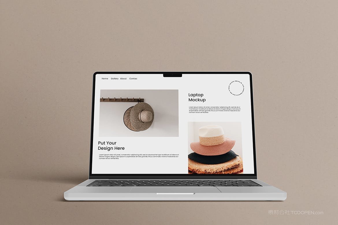 笔记本电脑屏幕样机