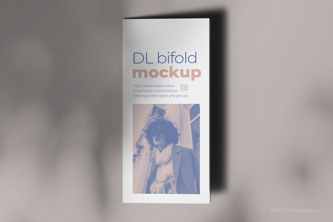 双折页设计样机psd素材