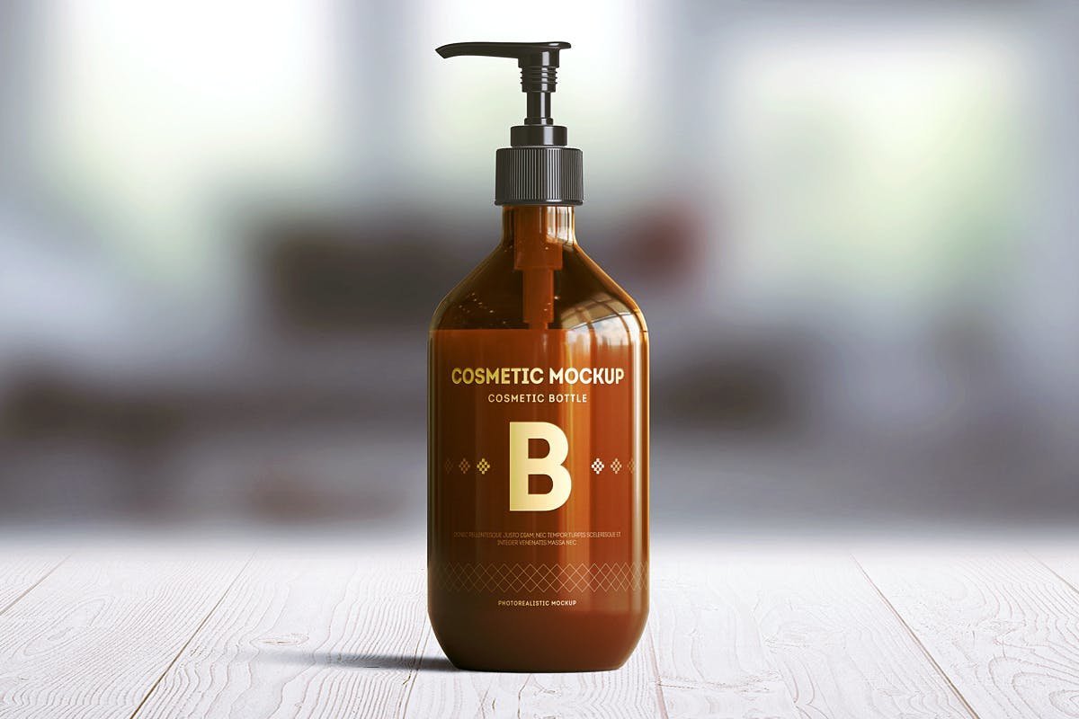 化妆品挤压瓶样机