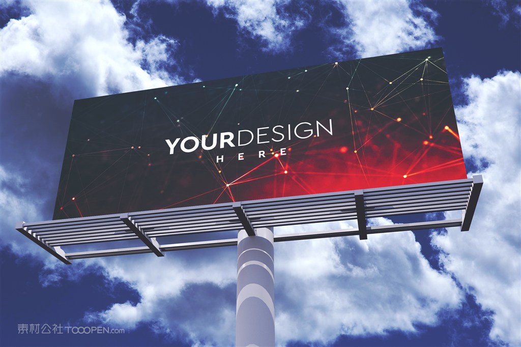 广告牌样机框架场景服装店广告样机样机