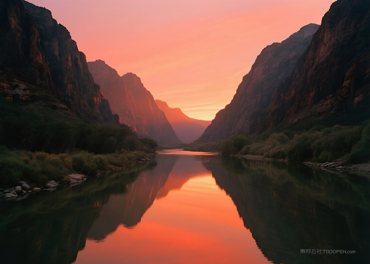山水景观自然高清天空风景山峰唯美