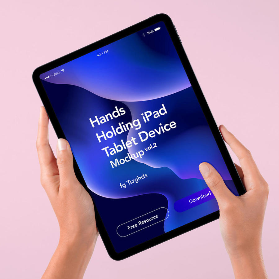 iPad屏幕效果图展示样机