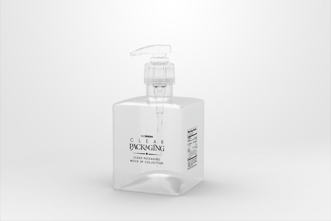 一次性清洁化妆品瓶子样机 (10)