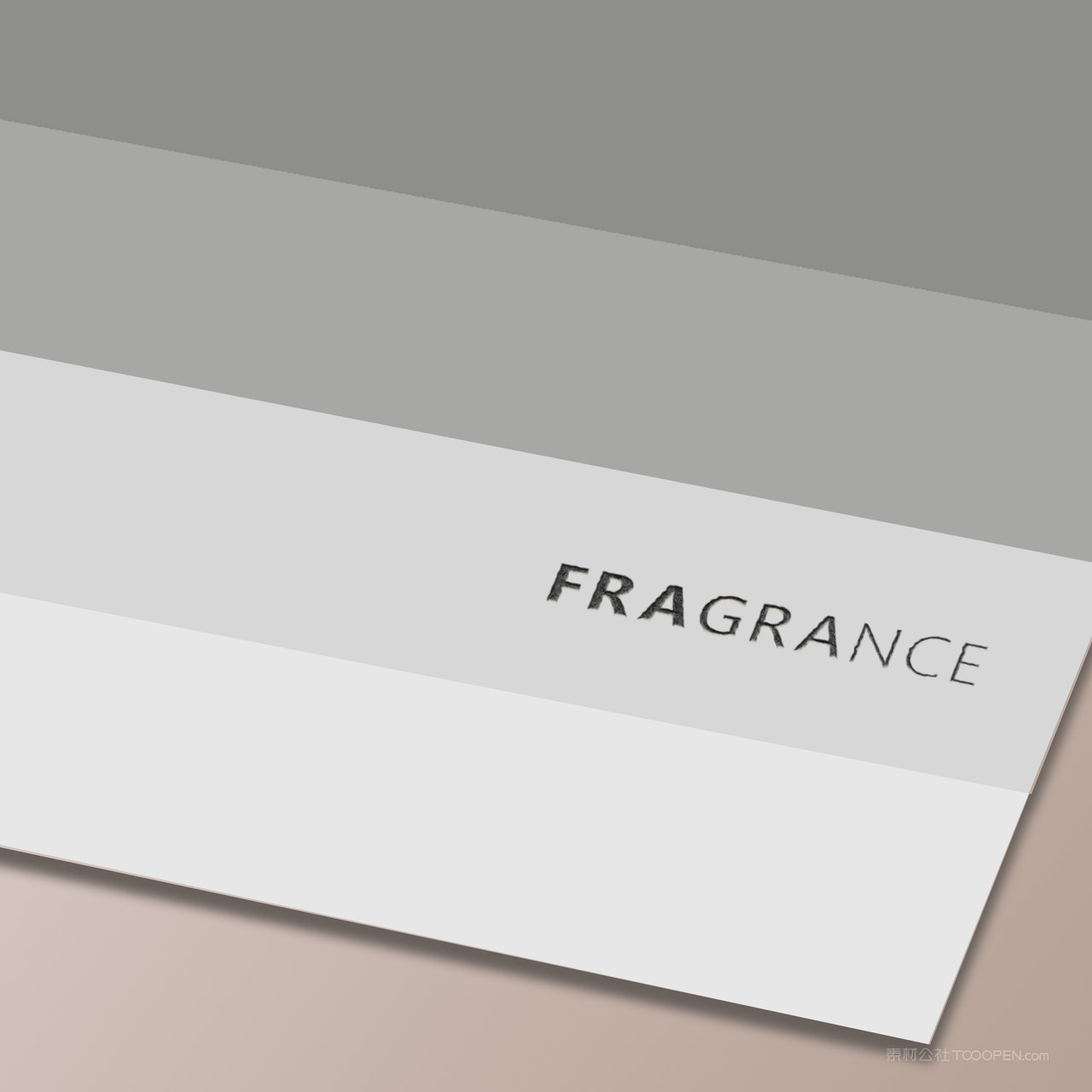 渐变纸上的logo贴图样机