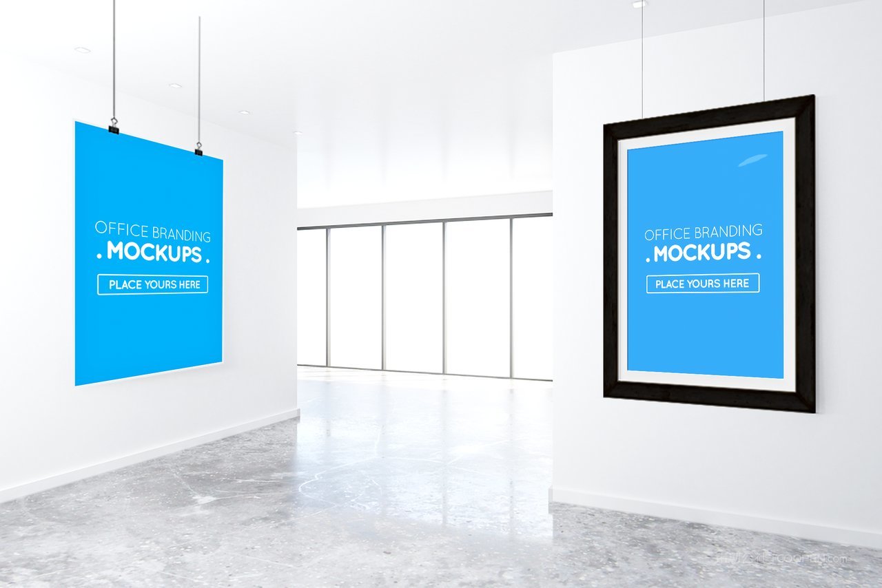 办公区海报样机