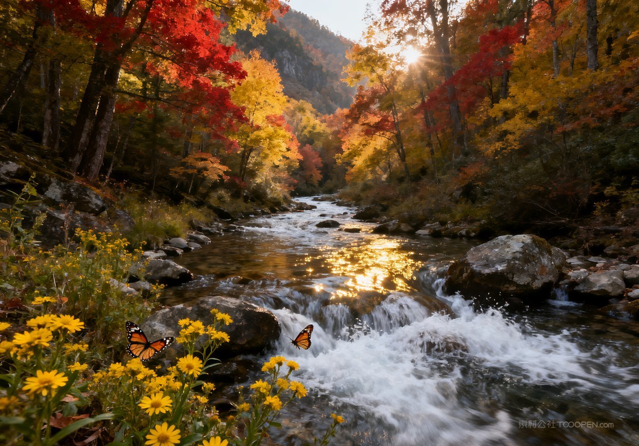 青山意境天空山水唯美湖泊蓝天山峰