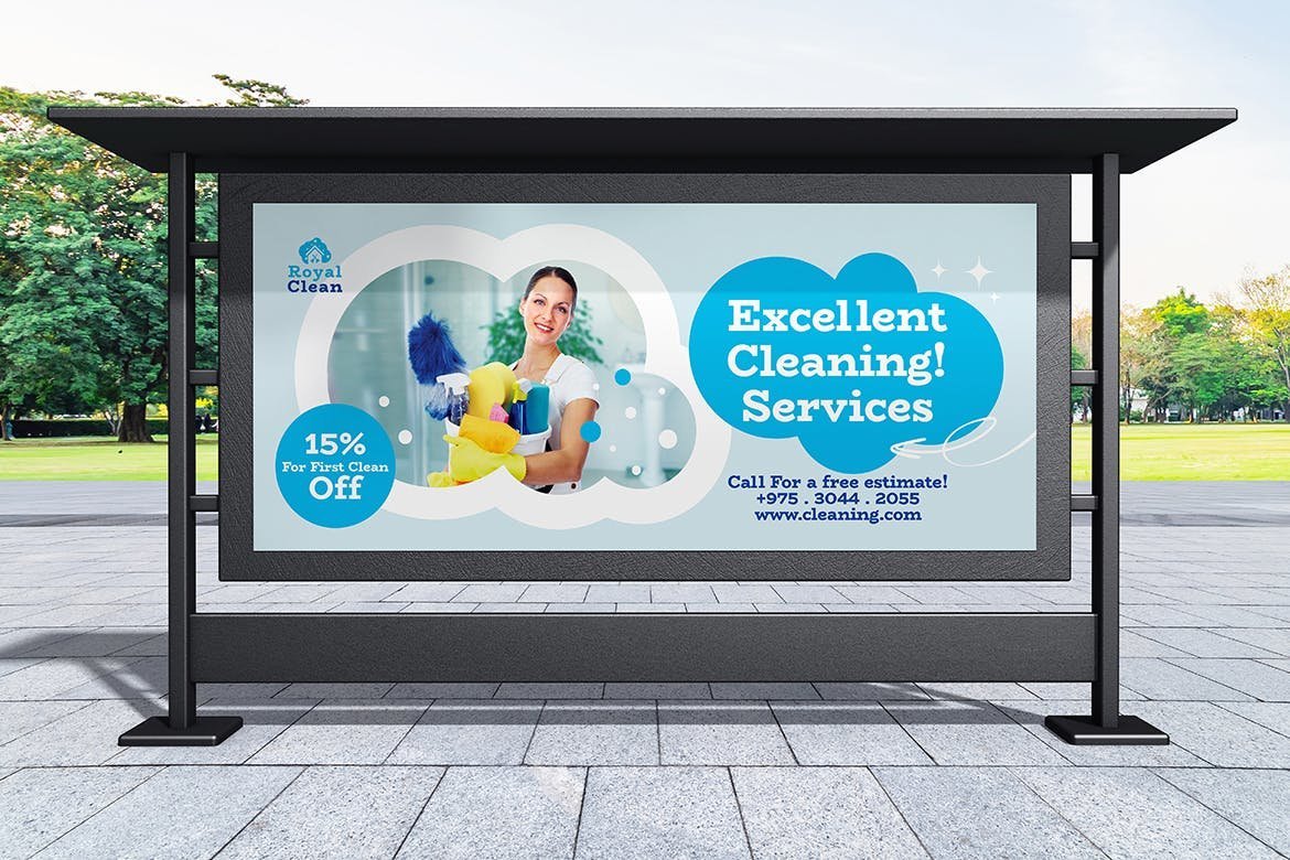 公交广告牌样机