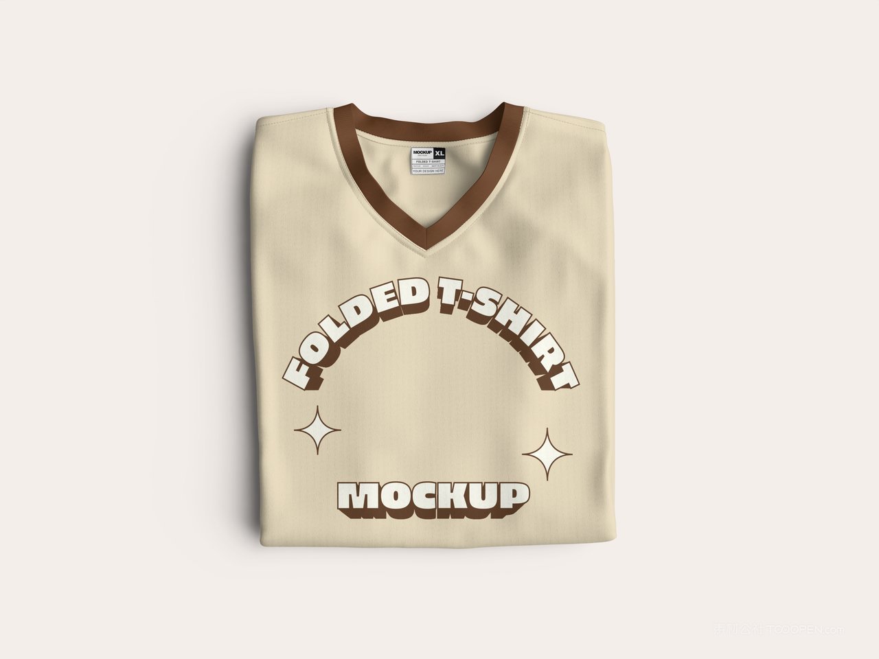 折叠t恤样机
