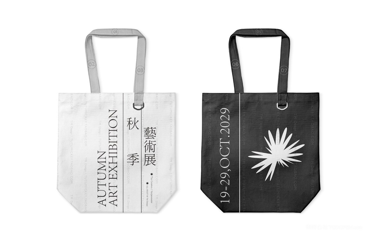 31 布袋秋季艺术展文创艺术品牌vi样机