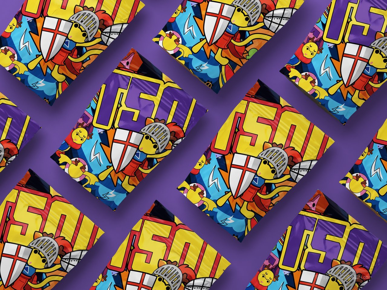 紫色潮流插画高端文旅品牌样机 (11)