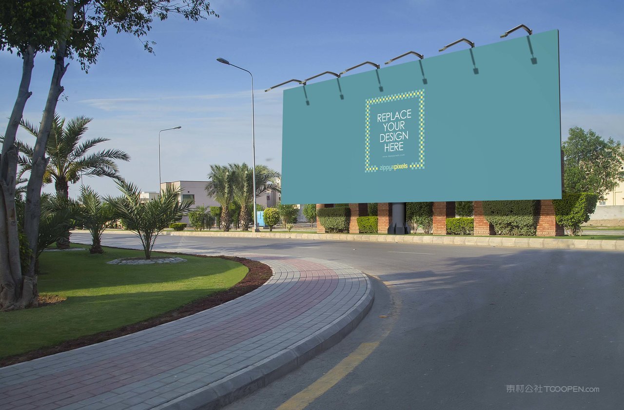 公路上大型广告牌样机