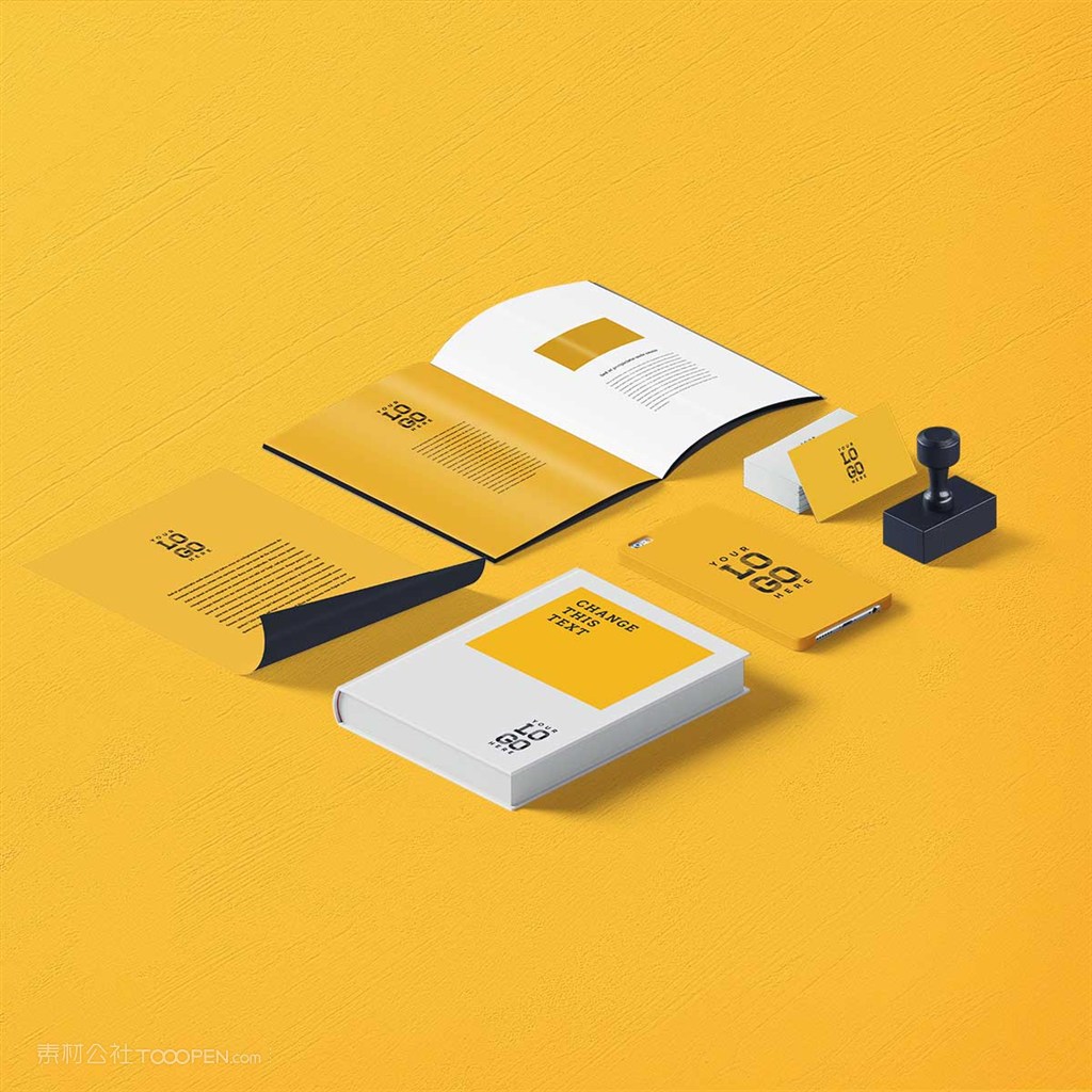 精美办公用品vi样机素材