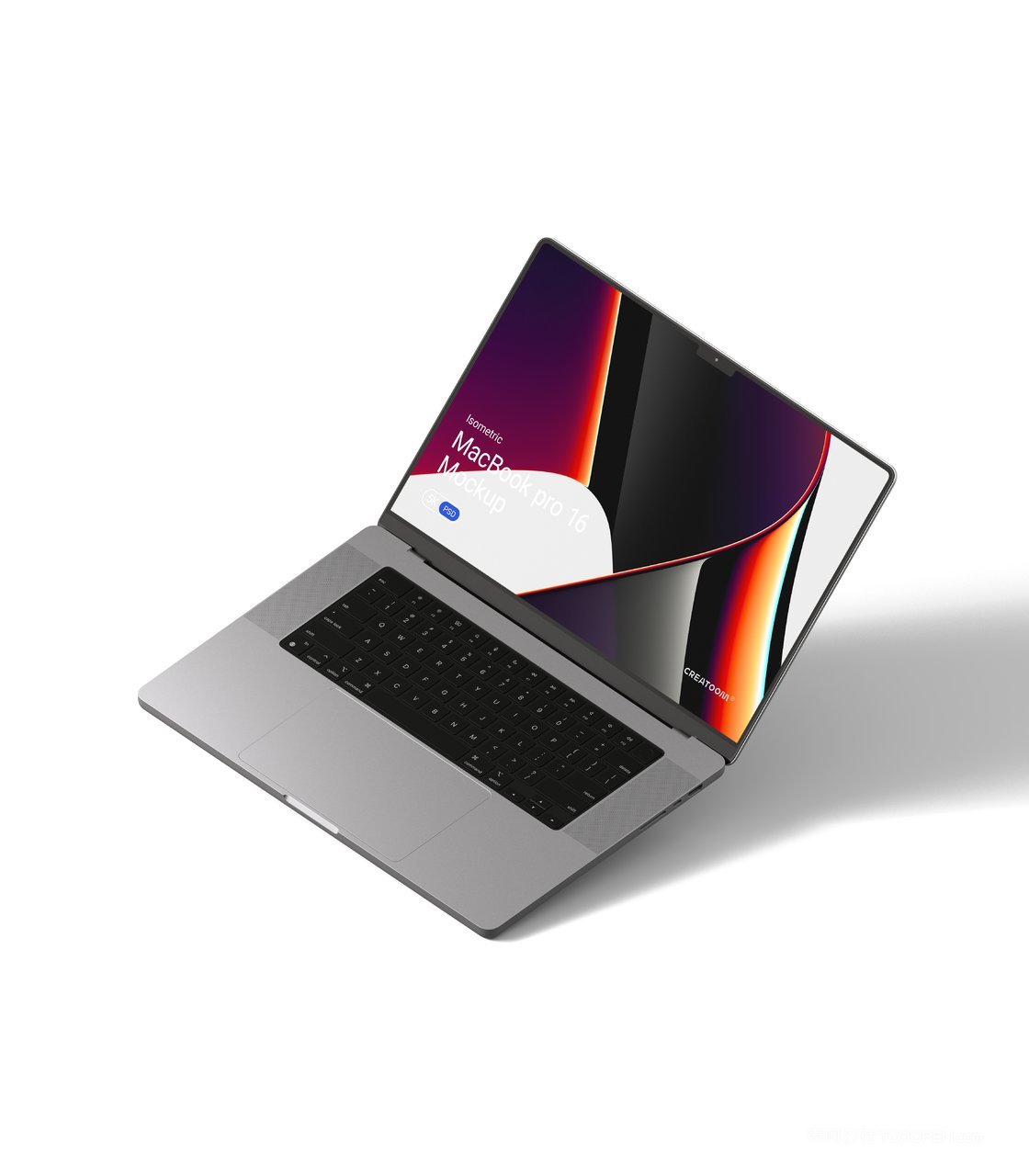 【2294期】潮流科幻工业macbook pro笔记本电脑样机 (9)