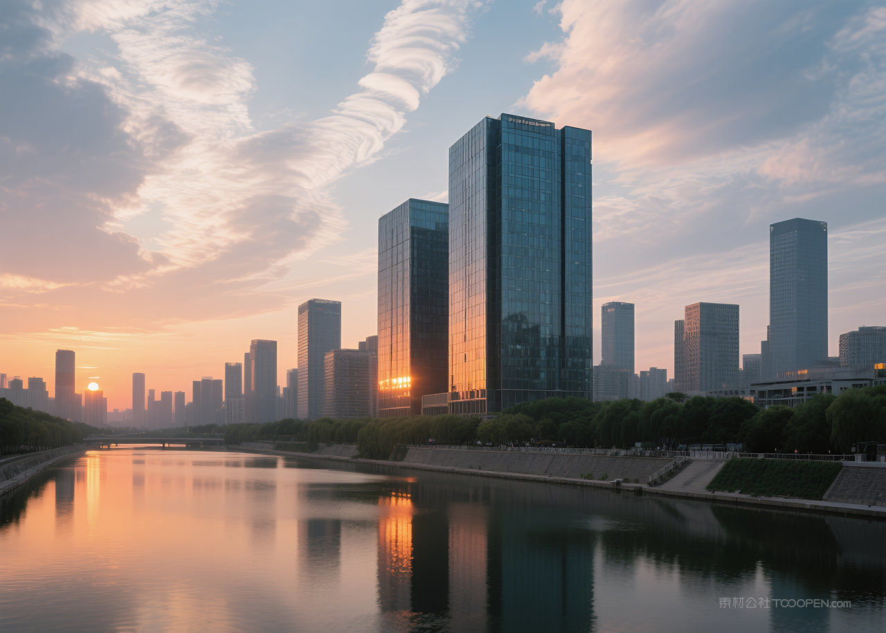 唯美云彩美丽风景日出天空自然云层风光