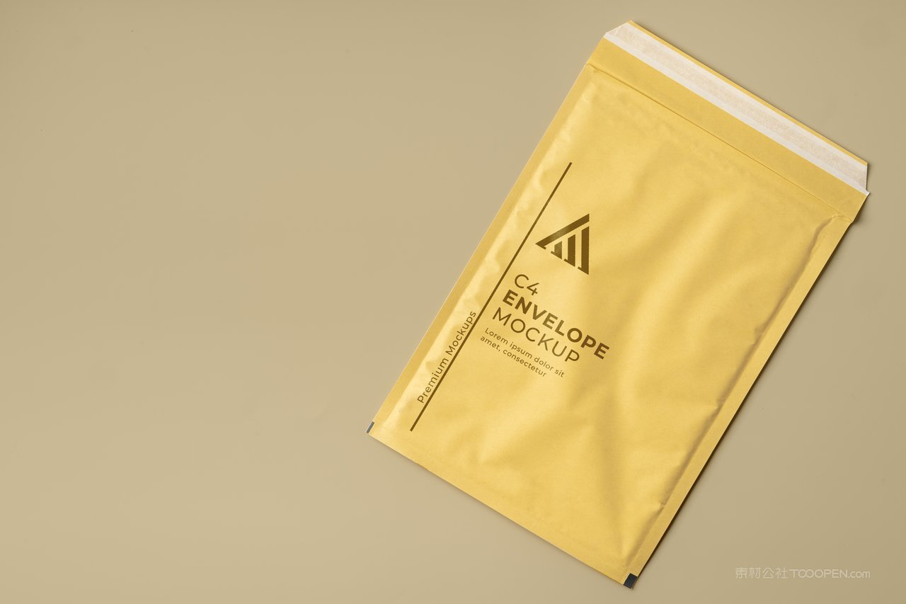黄色信封快递袋文件袋样机 (2)