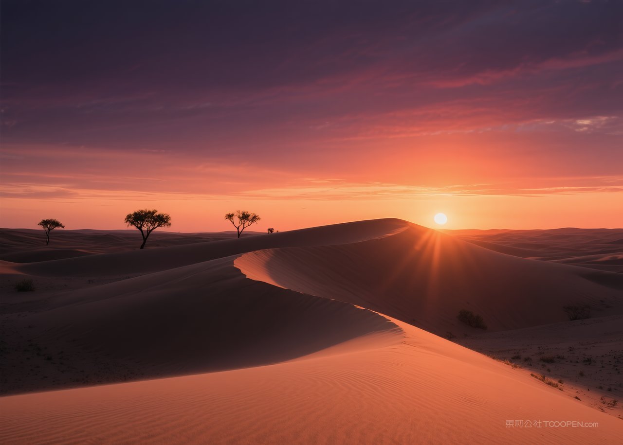 云彩唯美自然云层天空日落落日风景