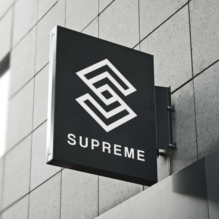 街头商店招牌样机