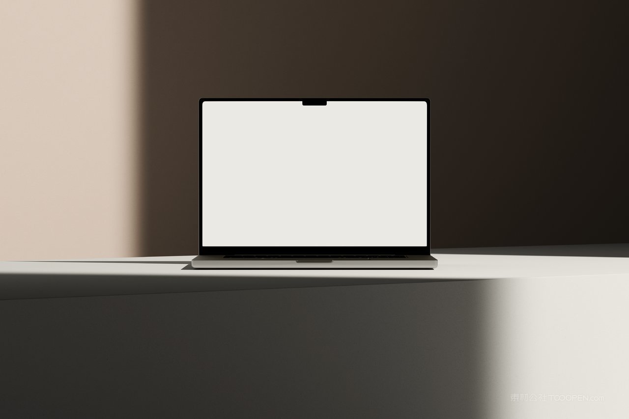 macbook pro开屏界面展示光影场景样机 (3)
