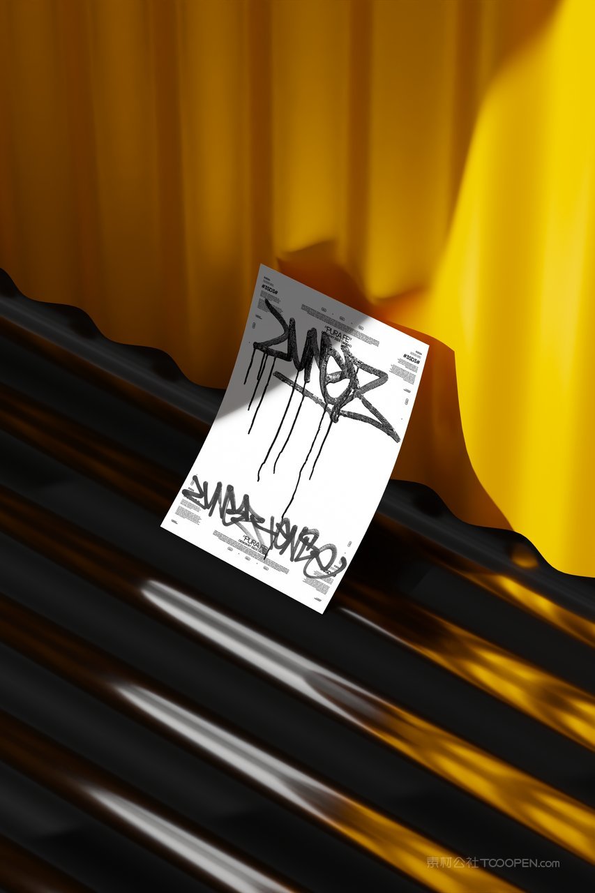 街头服装品牌vi模特卫衣t恤海报帽子海报吊牌ps贴图样机 (15)